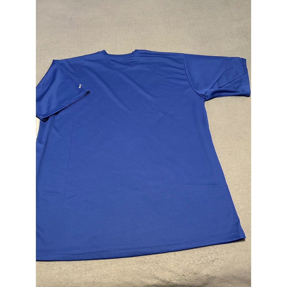 ASICS Core Run Shirt Mens XL Blue Short Sleeve Performance Tee MR501C NEW - Picture 6 of 7